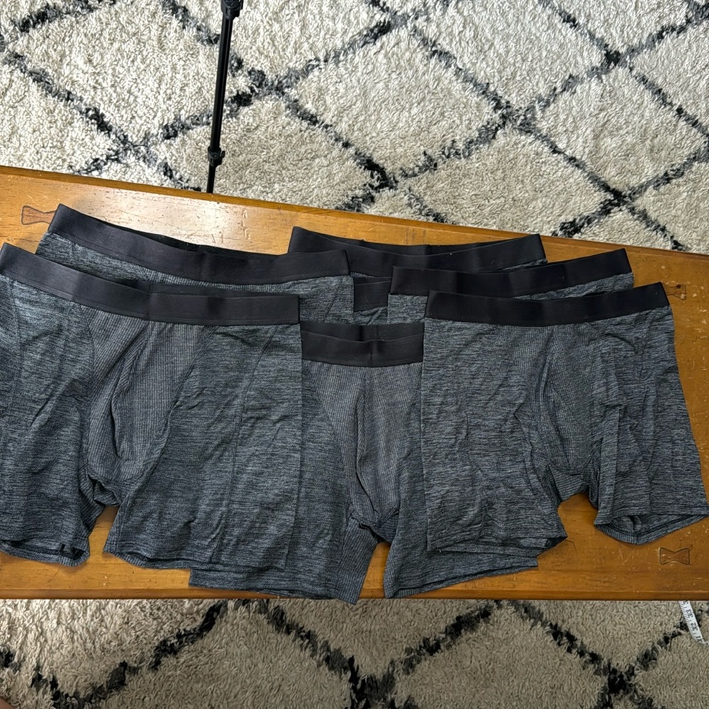 Fabletics - The Blueprint Boxer Brief (Men’s Medium) - Black Heather